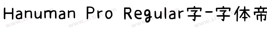 Hanuman Pro Regular字字体转换